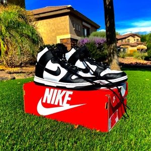 Nike Wmns Dunk High ‘Black White’ | Size: Woman 6.5 | Color: Black and White|